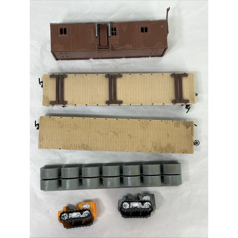 Tyco HO Train Tracks Lot Snap Turnout Switch Rerailer Curve Plasticville Tractor - Picture 7 of 10